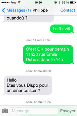 Application iphone pour envoyer plein de sms