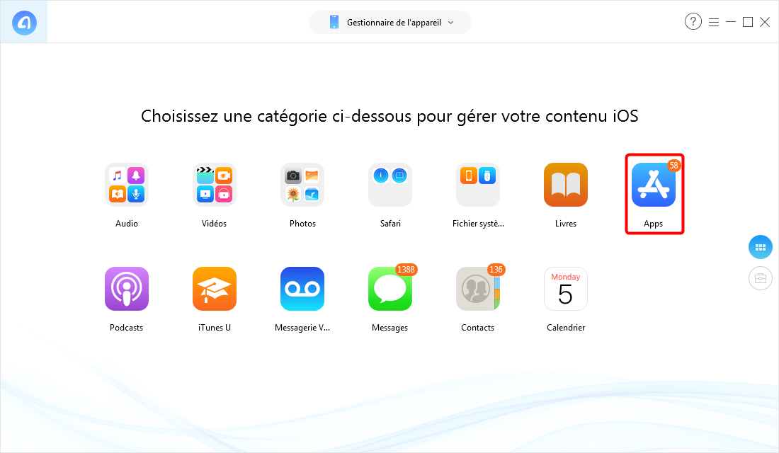 Comment transferer application iphone vers iphone