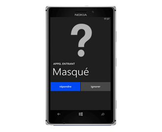 Application afficher numero masqué iphone