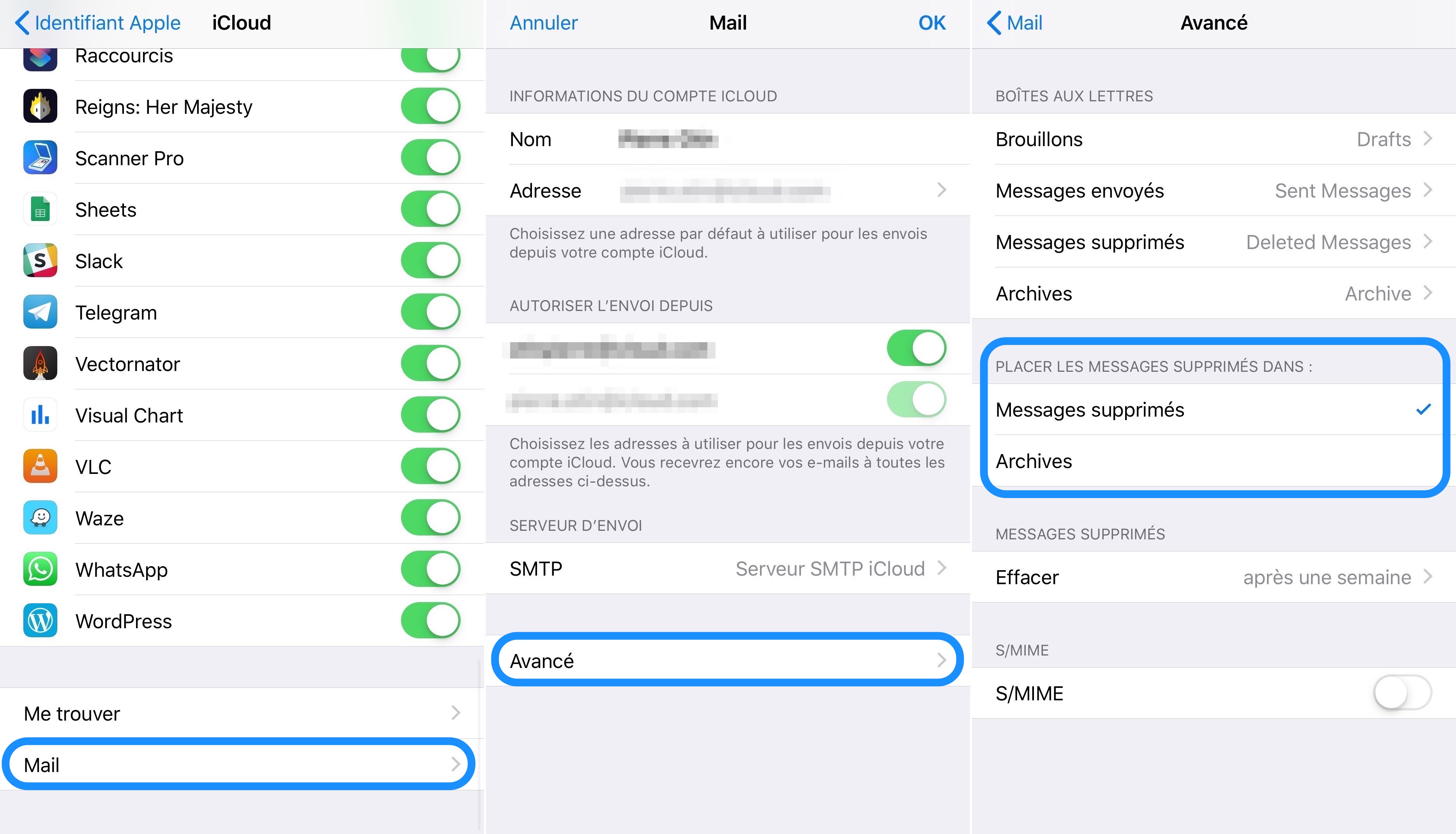 Supprimer application icloud iphone