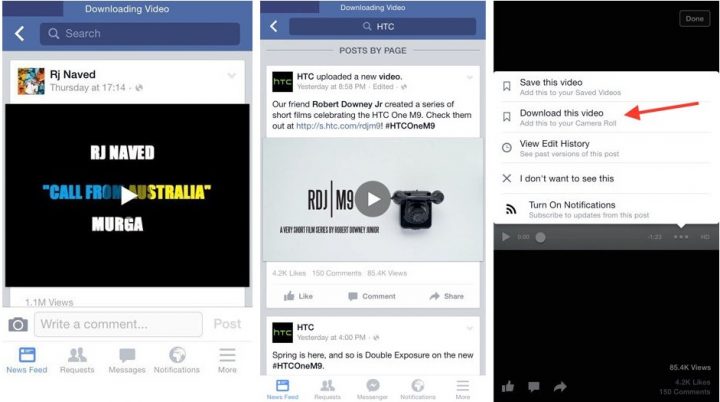 Application pour telecharger video facebook iphone