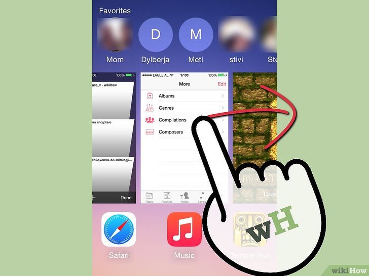 Quitter une application iphone
