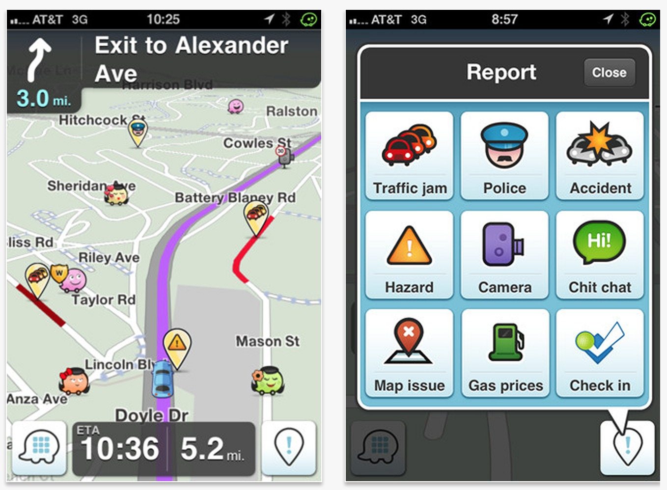 Application waze sur iphone