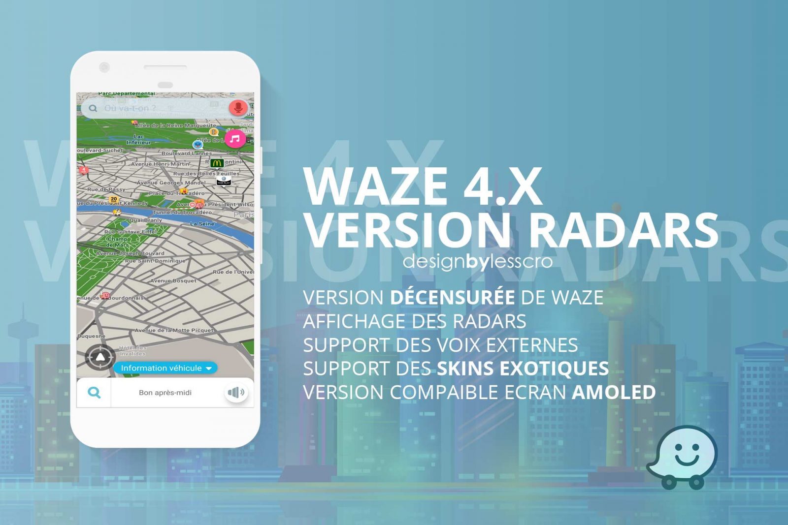 Waze application gps gratuite pour mobiles android symbian et iphone