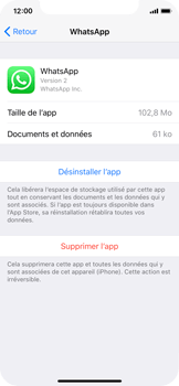 Supprimer une application iphone x