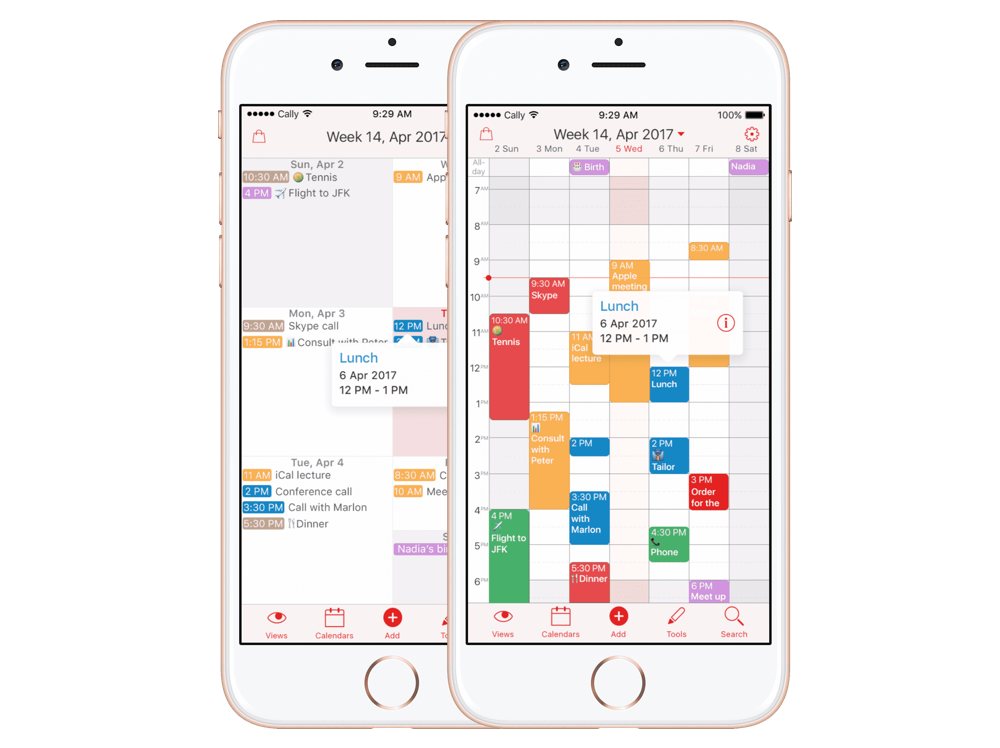 Calendrier application iphone