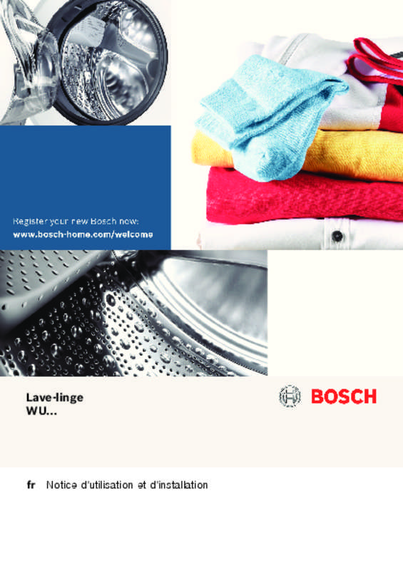 Lave linge bosch wuq28418ff