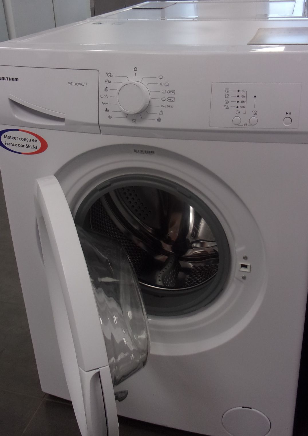 Lave linge waltham wt1006wav15