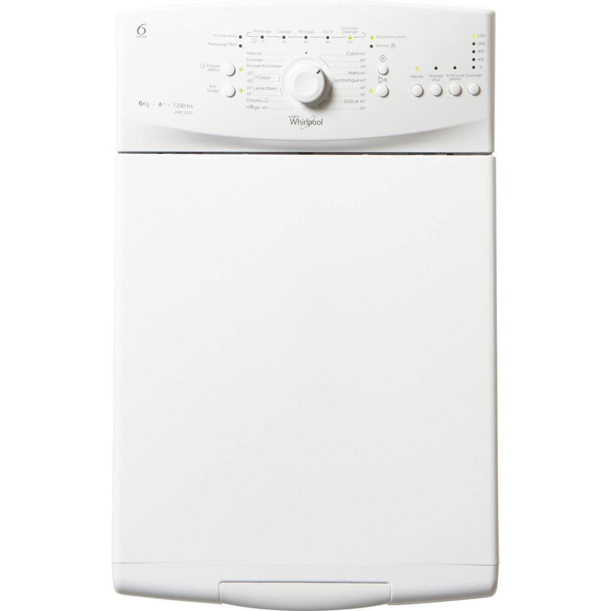 Lave linge whirlpool awe 6221
