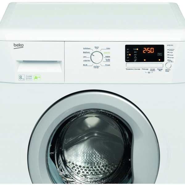Beko lave-linge hublot wmb814, 8 kg, 1400 t/min