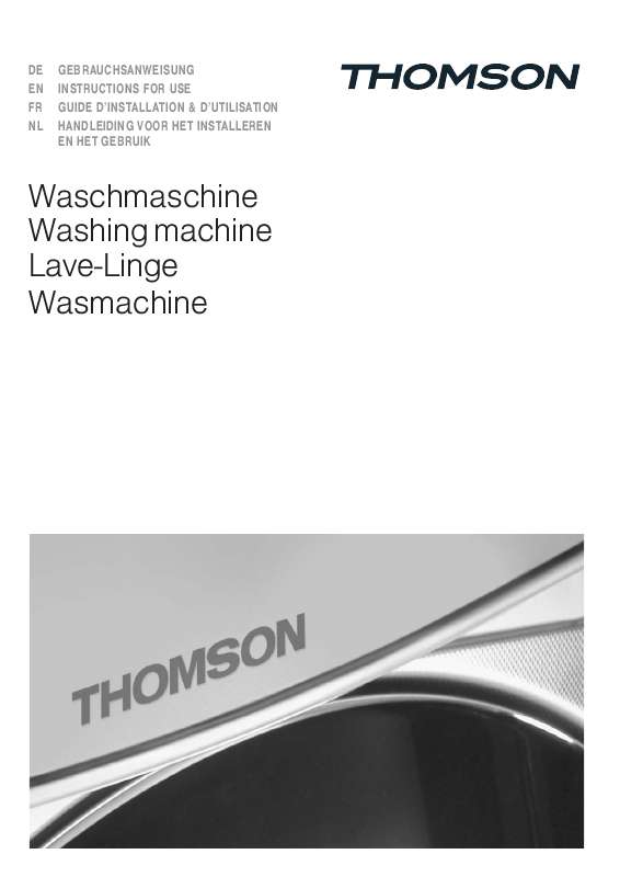 Thomson lave linge notice