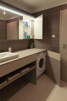 Cacher lave linge