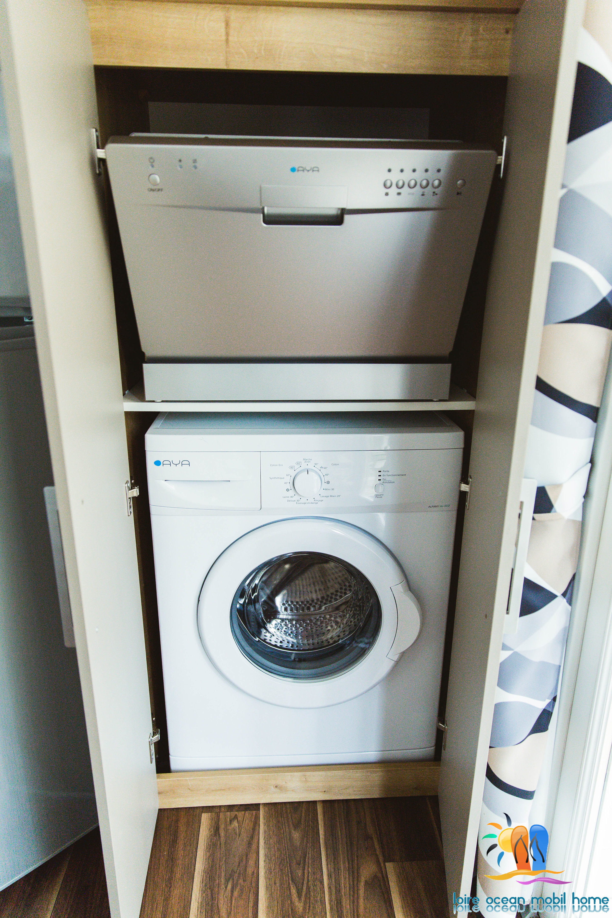 Lave linge sur lave vaisselle