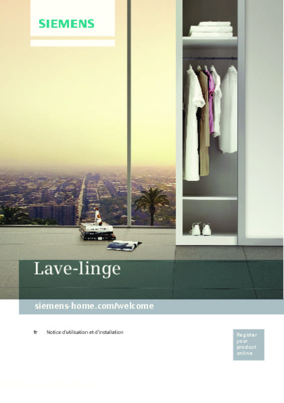 Lave linge siemens wm14e277ff
