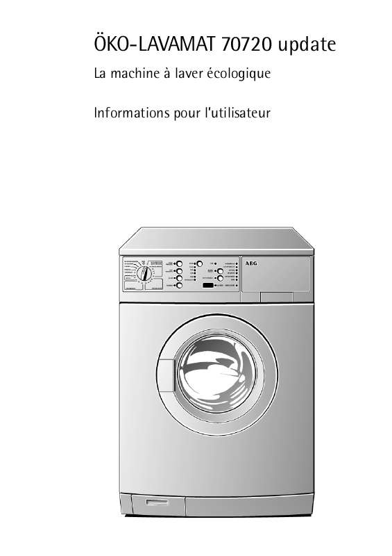 Lave linge aeg lavamat mode d'emploi