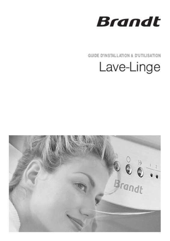 Mode d'emploi lave linge brandt