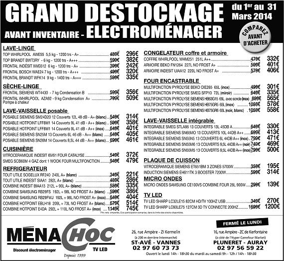 Menachoc lave linge