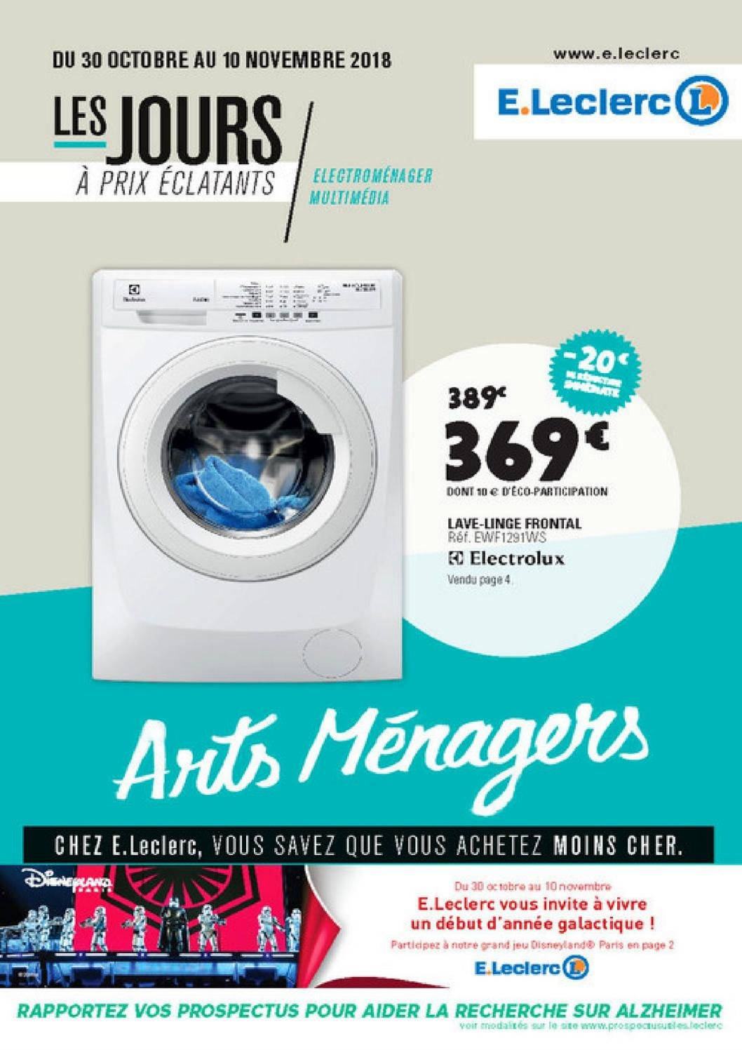 Leclerc lave linge frontal