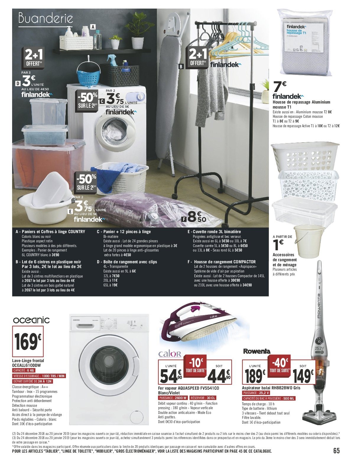 Lave linge geant casino