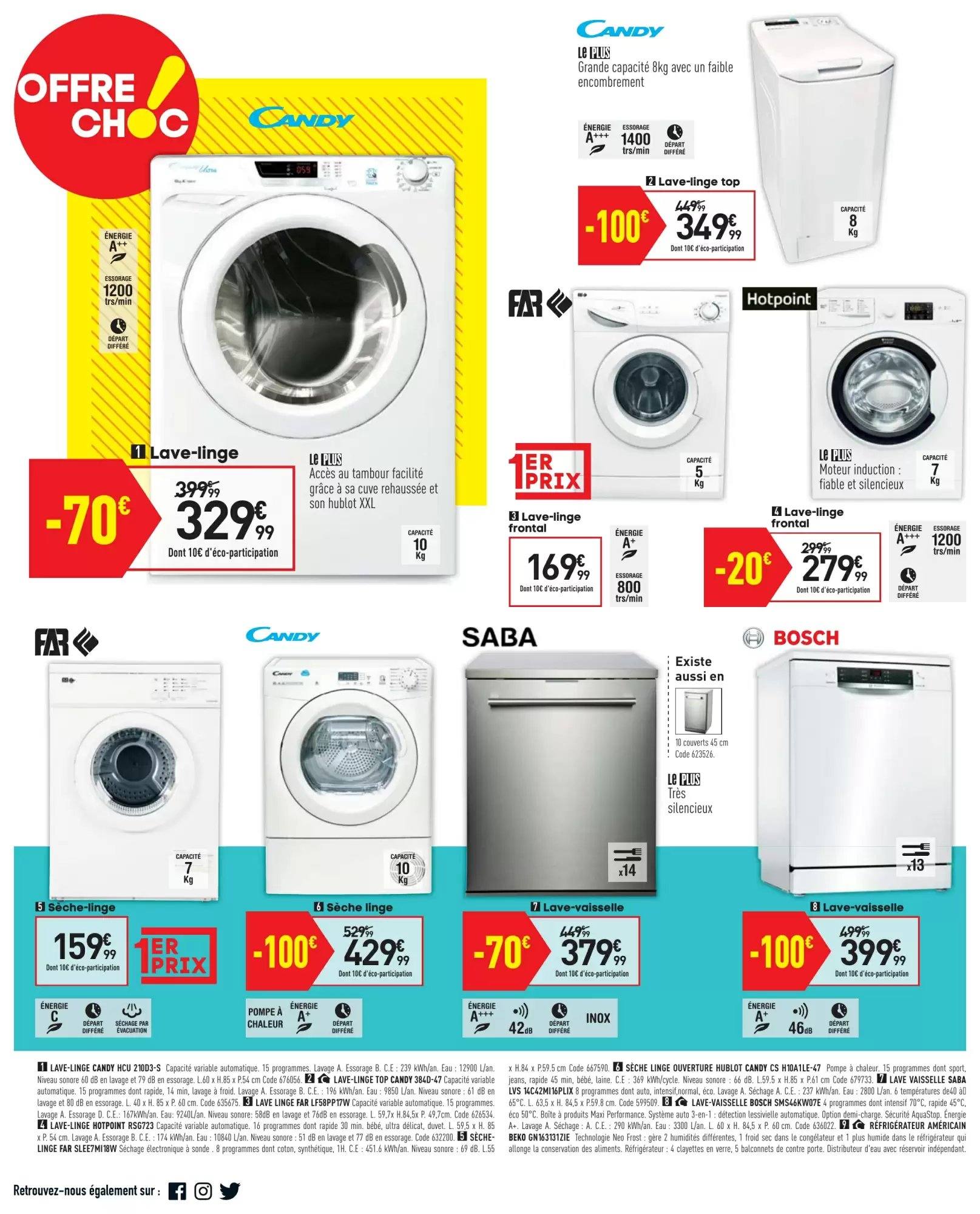 Conforama lave linge beko