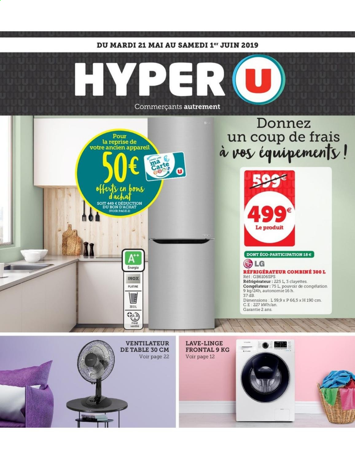 Lave linge hyper u