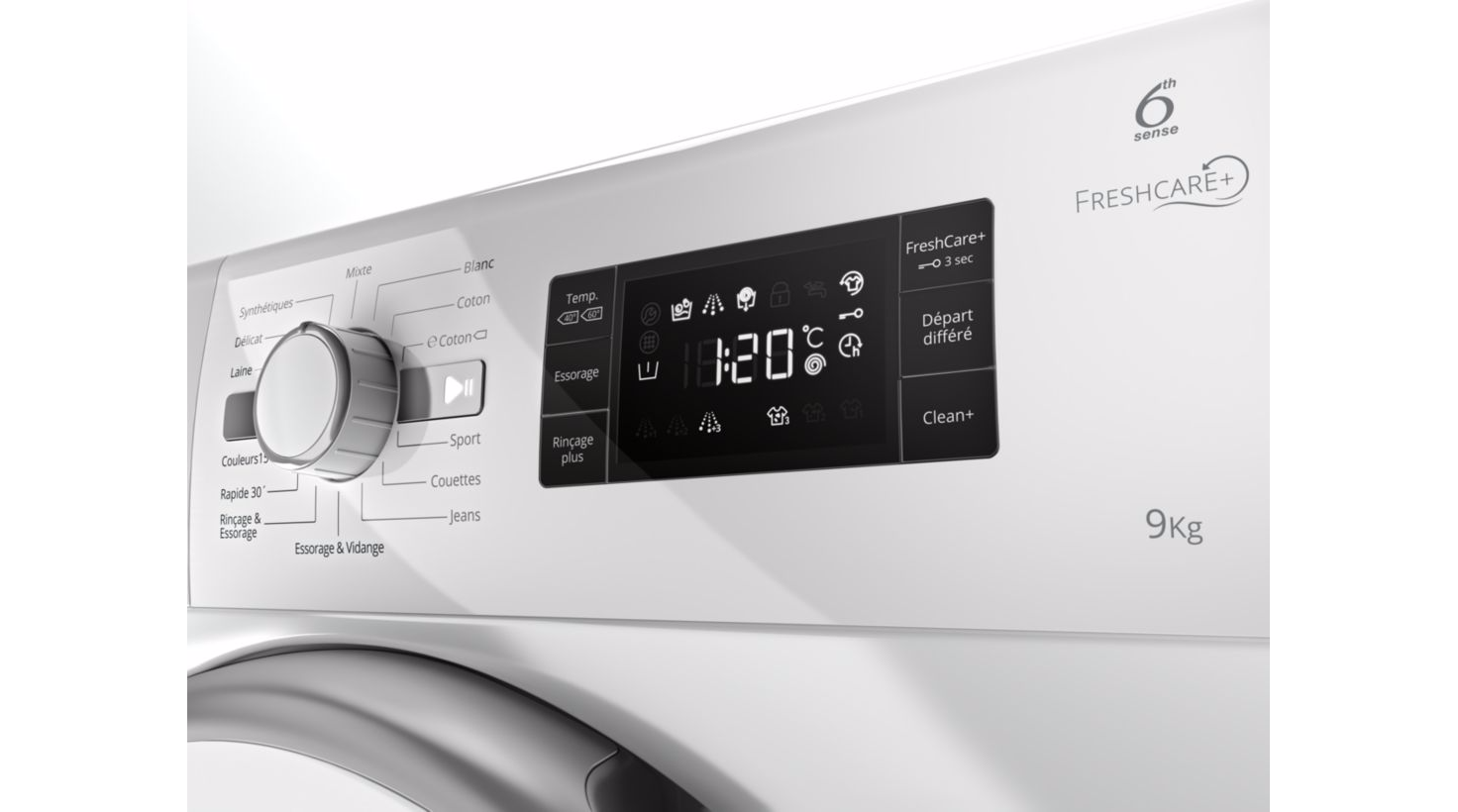 Lave linge hublot whirlpool fwg 91484 wsfr freshcare +