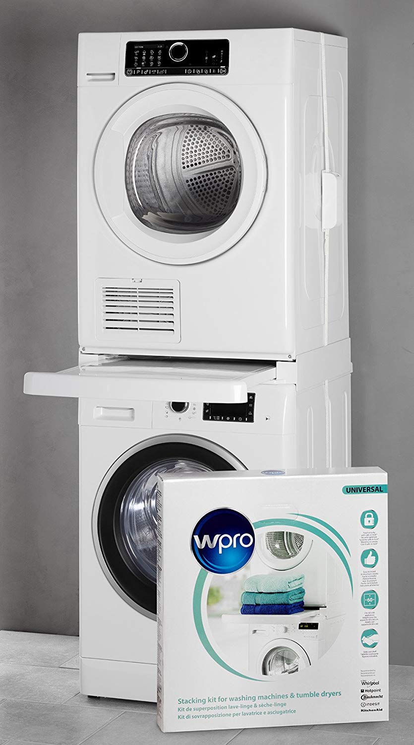 Kit superposition lave linge seche linge whirlpool