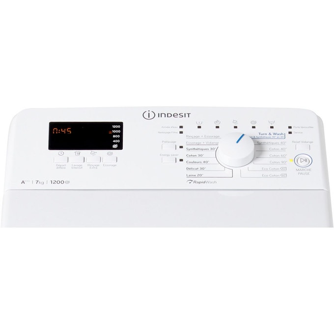 Lave linge top indesit btwcd71253(fr)