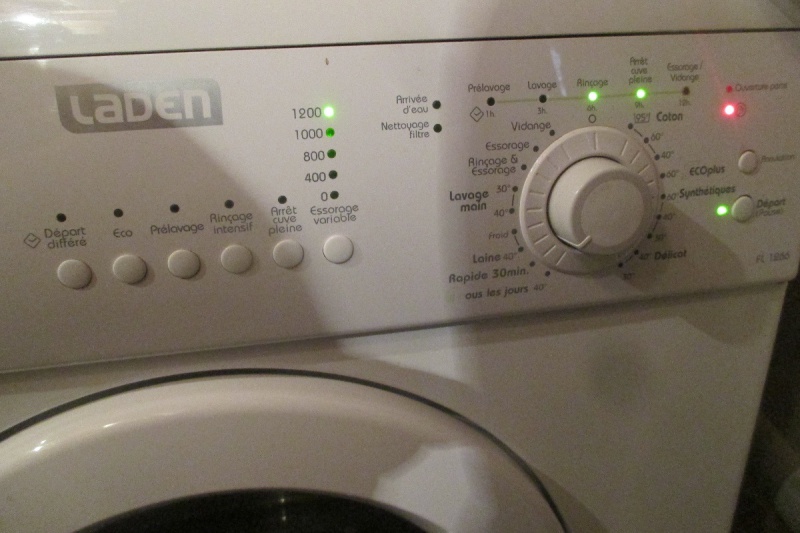 Panne lave linge laden