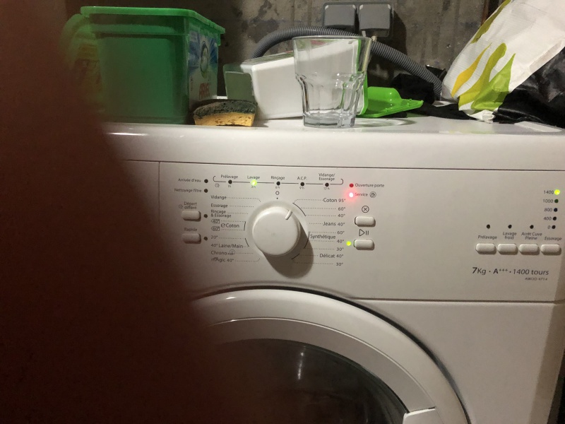 Erreur f06 lave linge whirlpool