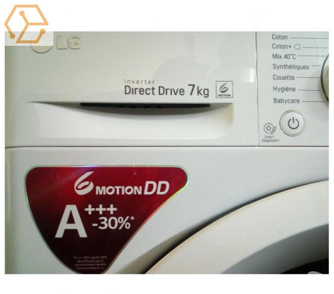Lg f74j53wh - lave linge frontal