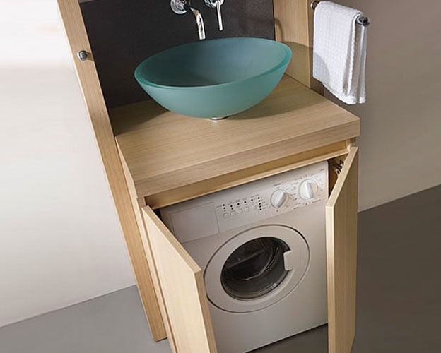 Meuble lavabo lave linge