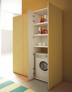 Lave linge dans placard