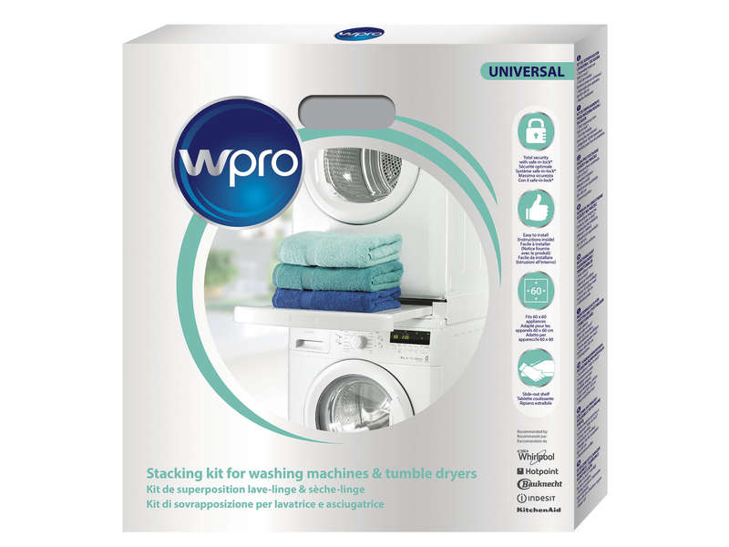 Support seche linge sur lave linge