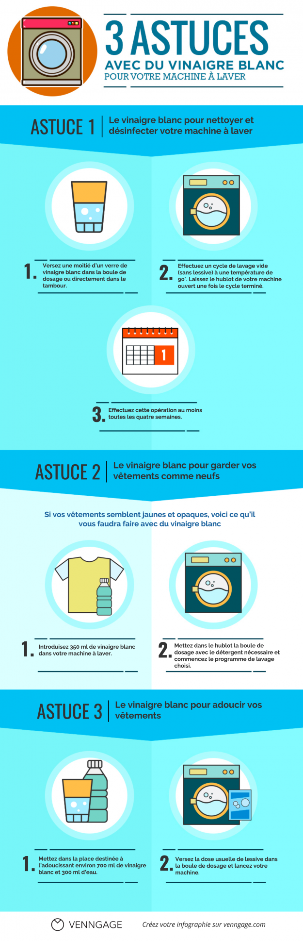 Nettoyage lave linge vinaigre