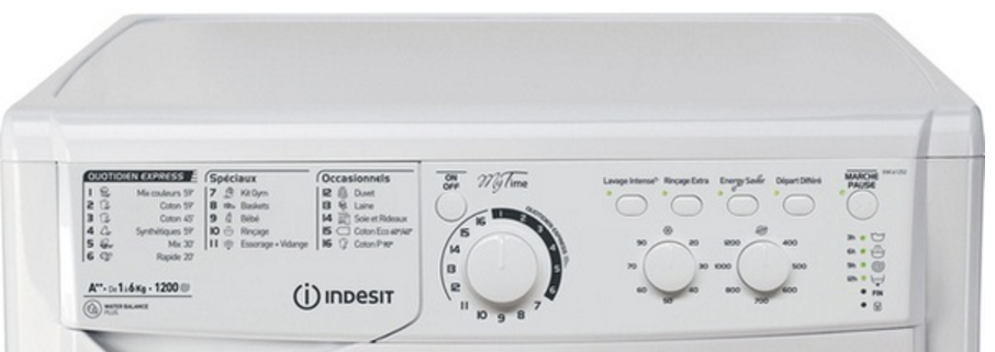 Lave-linge indesit ewc 71452 w fr