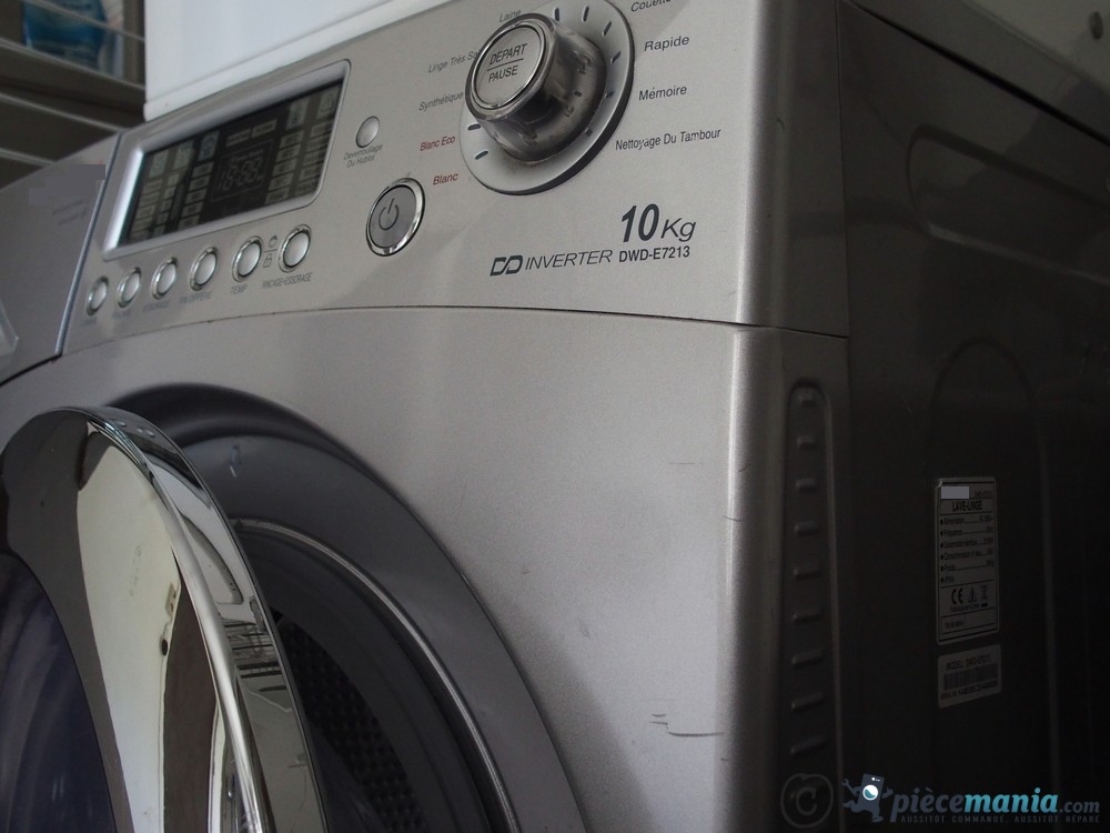 Plaque signalétique lave linge