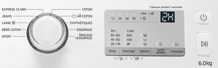 Réinitialiser lave linge bosch logixx 8