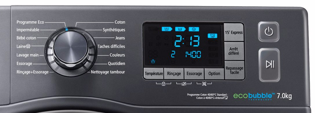 Wf70f5e5w4x lave linge samsung