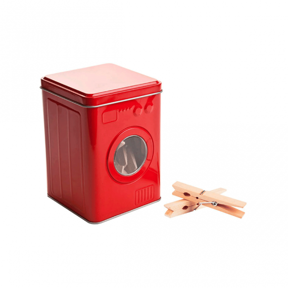 Lave linge rouge