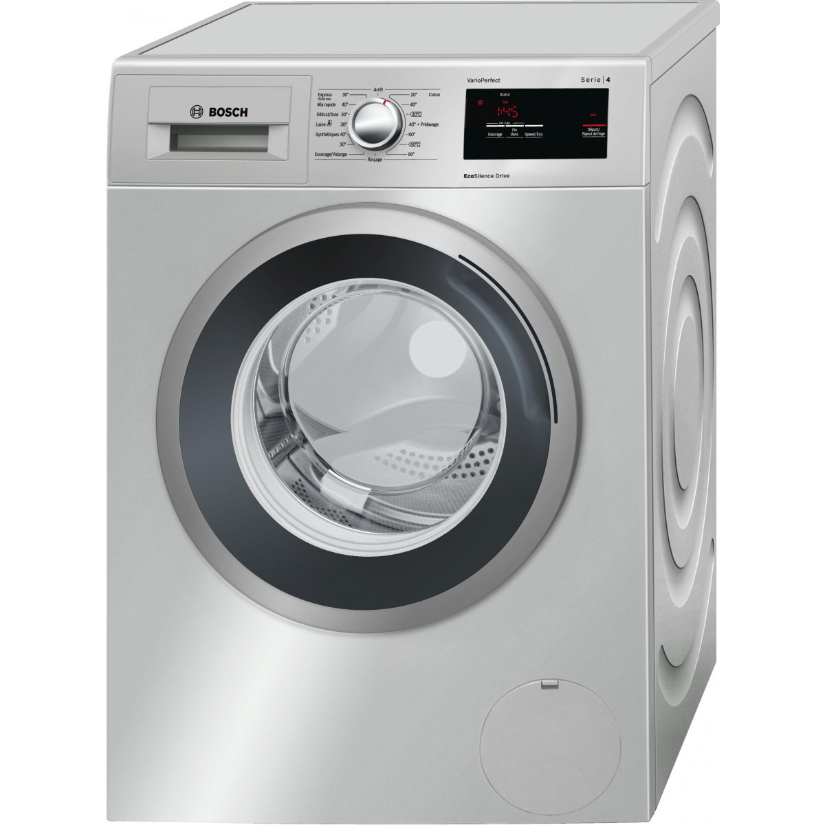 Lave linge hublot inox