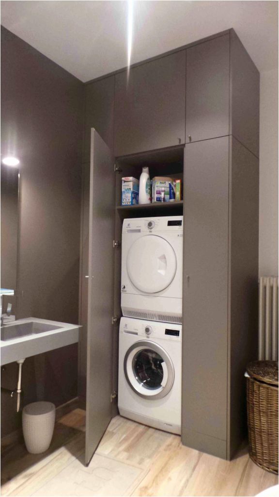 Meuble cache lave linge
