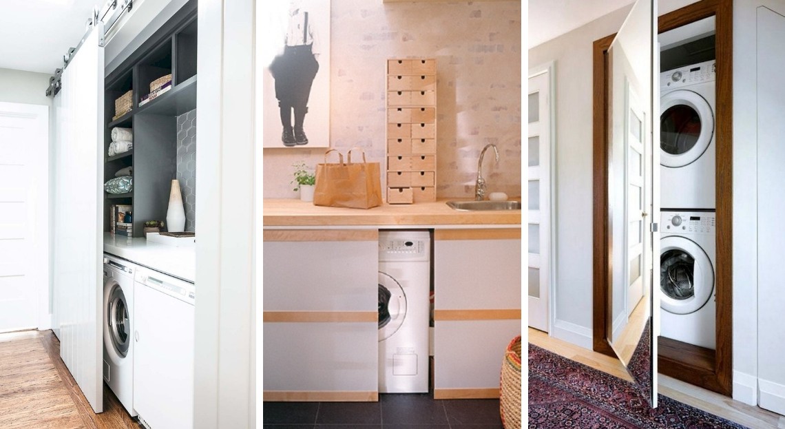 Lave linge sous evier cuisine