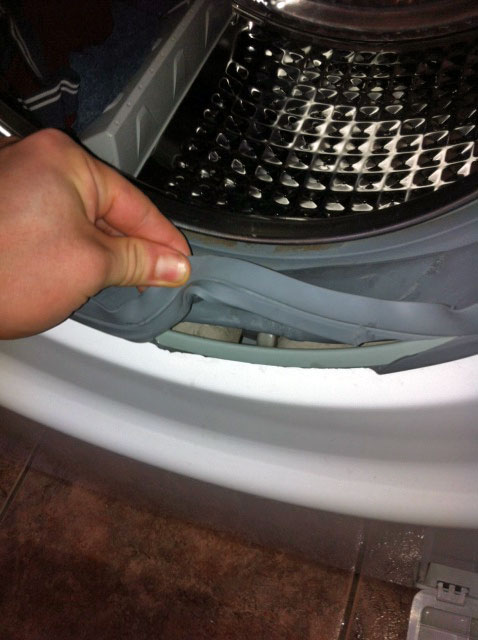 Demonter joint hublot lave linge