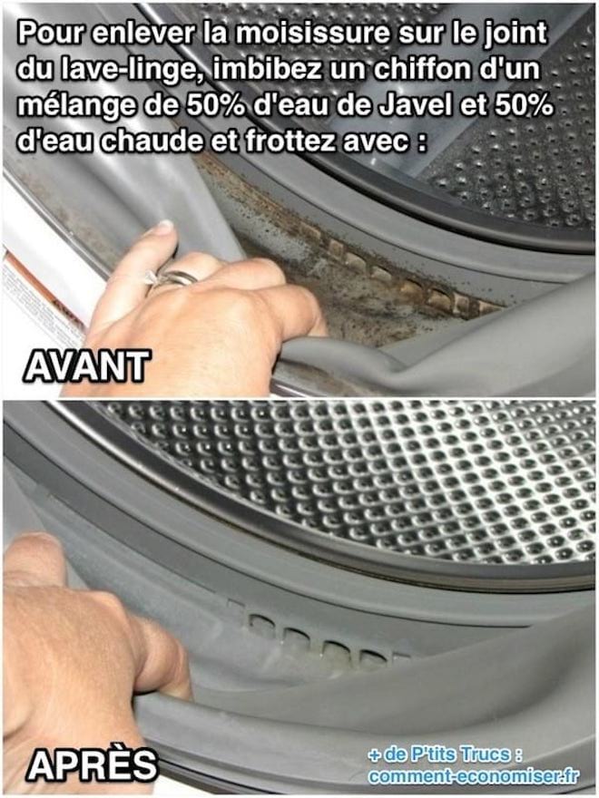 Nettoyer joint tambour lave linge