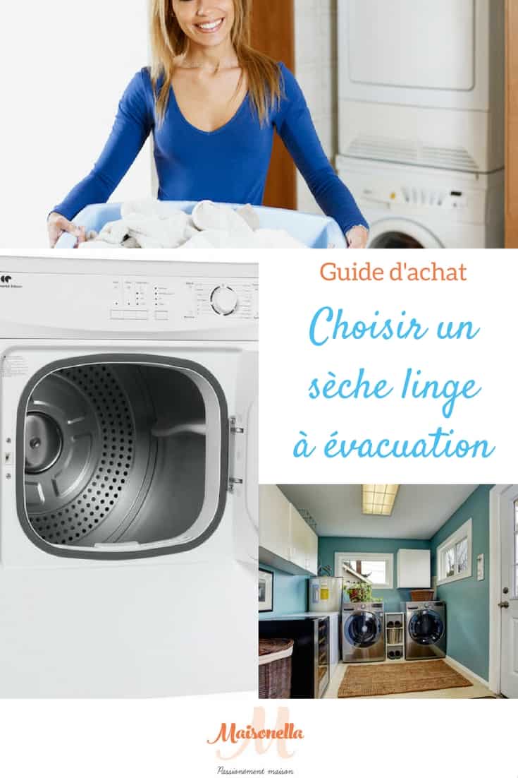 Lave linge sechant evacuation air