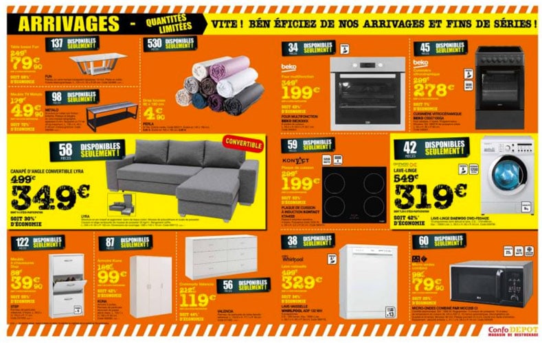 Confo depot lave linge