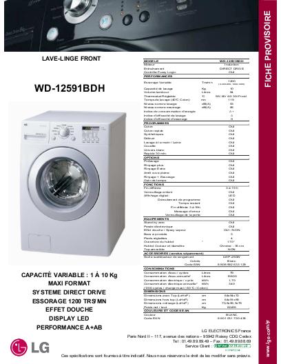 Lave linge qui ne s'allume plus