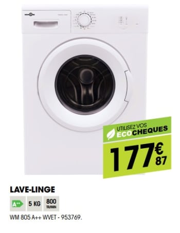 Lave-linge electro dépôt