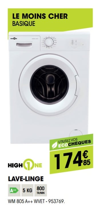Electrodepot lave linge